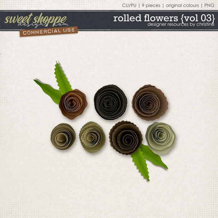 Rolled Flowers {Vol 03} by Christine Mortimer
