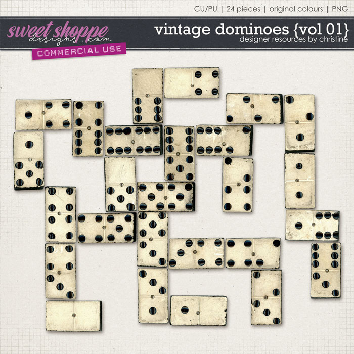 Vintage Dominoes {Vol 01} by Christine Mortimer