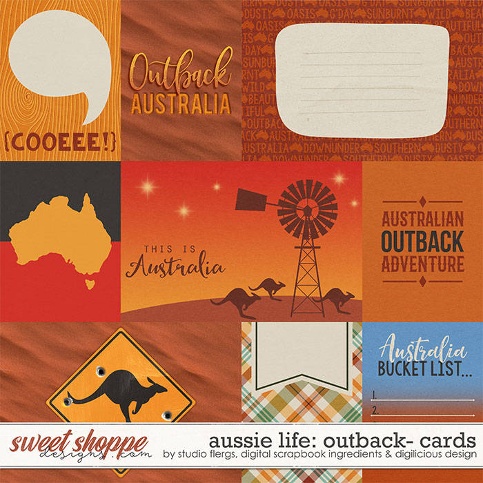 Aussie Life: Outback- CARDS by Digilicious, DSI & Flergs