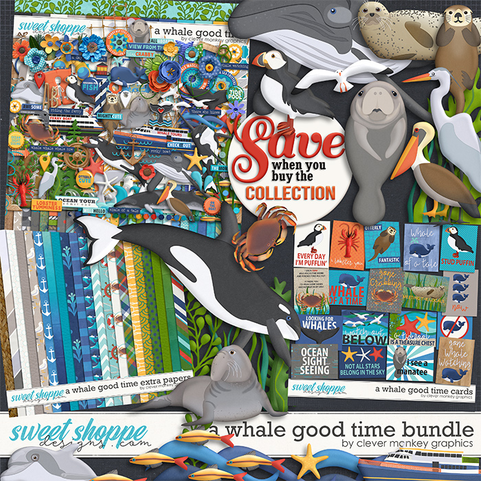 A Whale Good Time Bundle by Clever Monkey Graphics