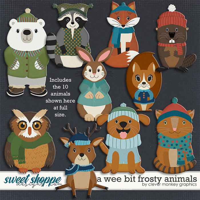 A Wee Bit Frosty Animals by Clever Monkey Graphics