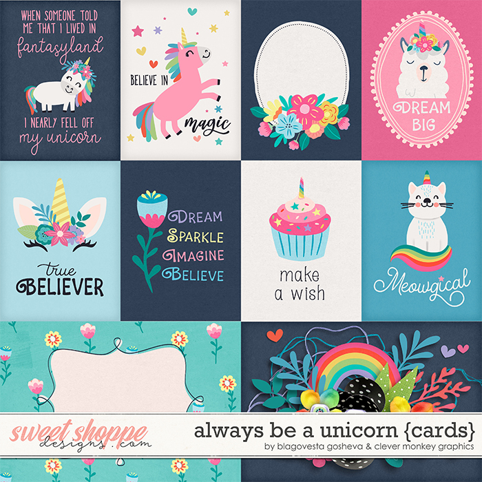Always Be a Unicorn Cards by Clever Monkey Graphics & Blagovesta Gosheva 