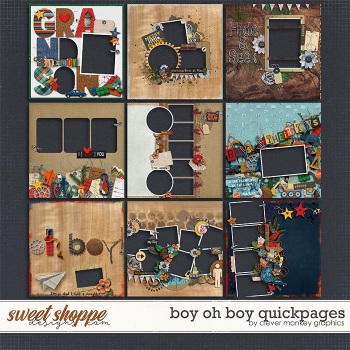 Boy oh Boy Quickpages by Clever Monkey Graphics  