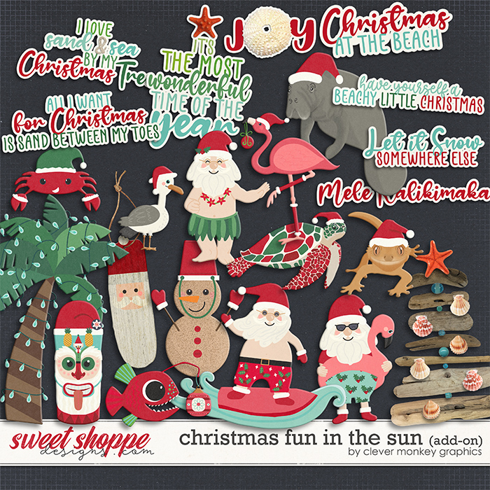 Christmas Fun in the Sun (add-on) by Clever Monkey Graphics Christmas Fun in the Sun (add-on) by Clever Monkey Graphics