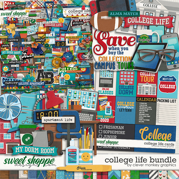 College Life Bundle by Clever Monkey Graphics