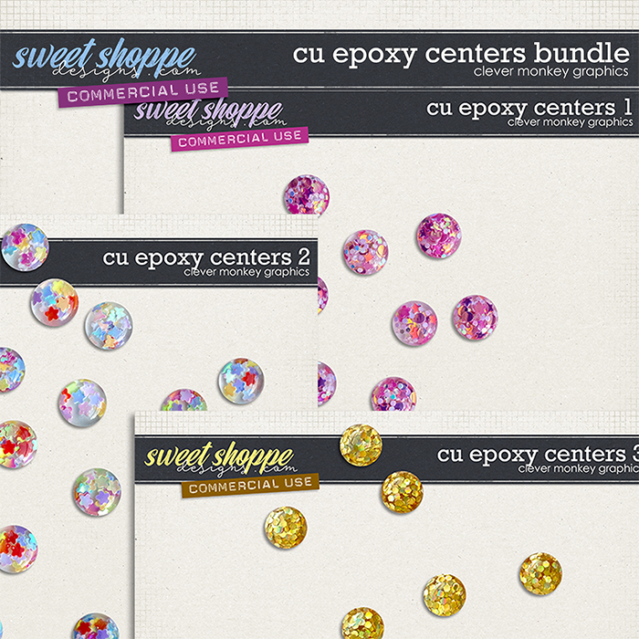 CU Epoxy Centers Bundle by Clever Monkey Graphics 