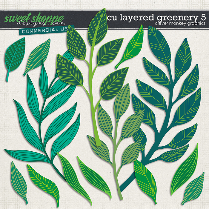 CU Layered Greenery 5 by Clever Monkey Graphics CU Layered Greenery 5 by Clever Monkey Graphics