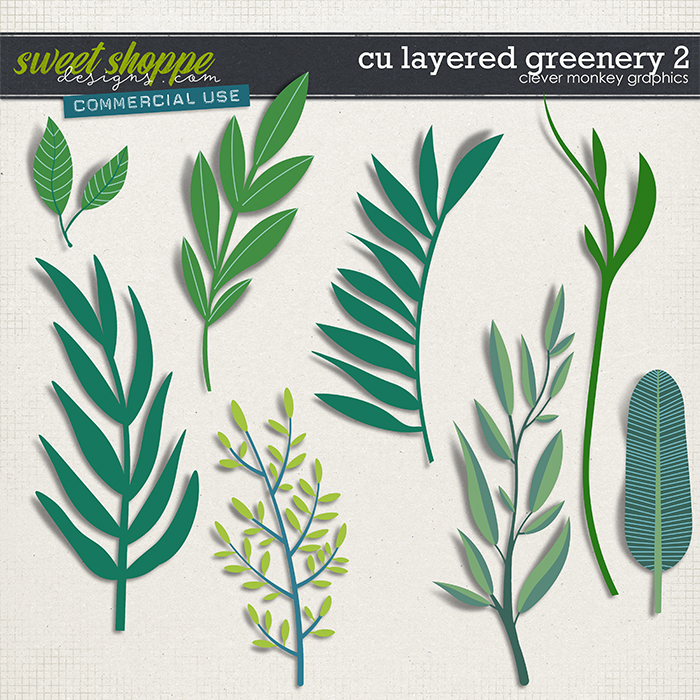 CU Layered Greenery 2 by Clever Monkey Graphics 