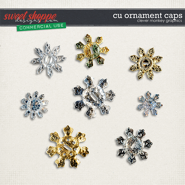 CU Ornament Caps by Clever Monkey Graphics