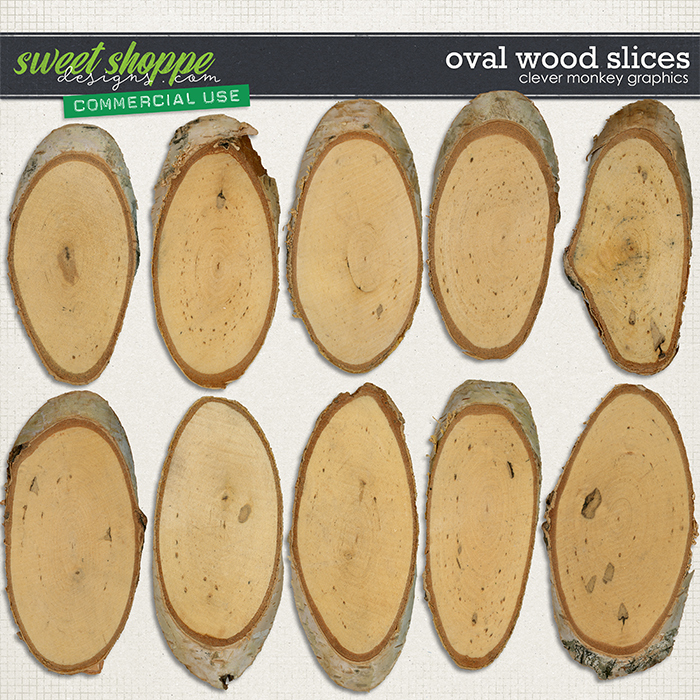 CU Oval Wood Slices by Clever Monkey Graphics 