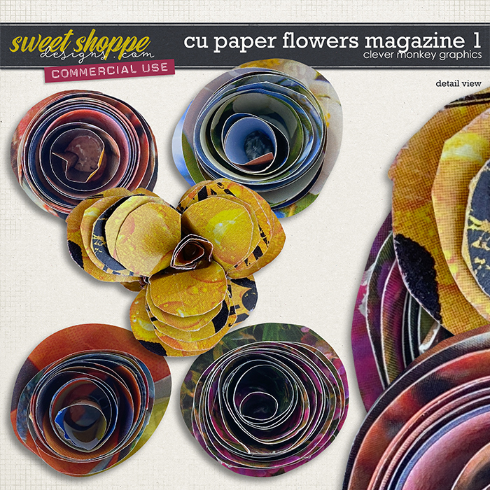 CU Paper Flowers Magazine 1 by Clever Monkey Graphics 