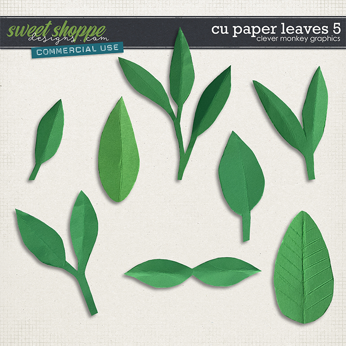 CU Paper Leaves 5 by Clever Monkey Graphics   