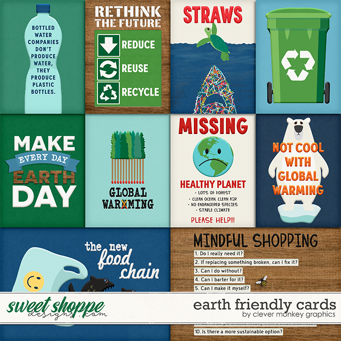 Earth Friendly Cards by Clever Monkey Graphics 