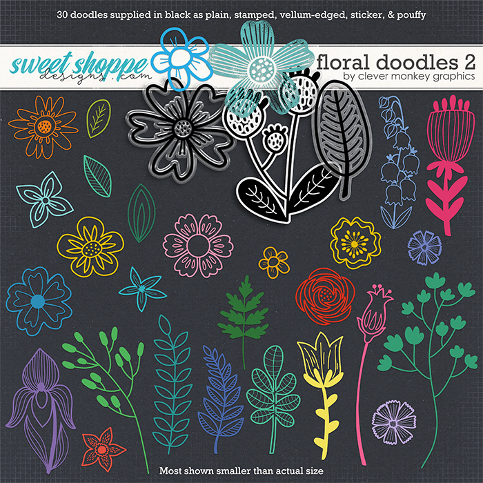 Floral Doodles 2 by Clever Monkey Graphics