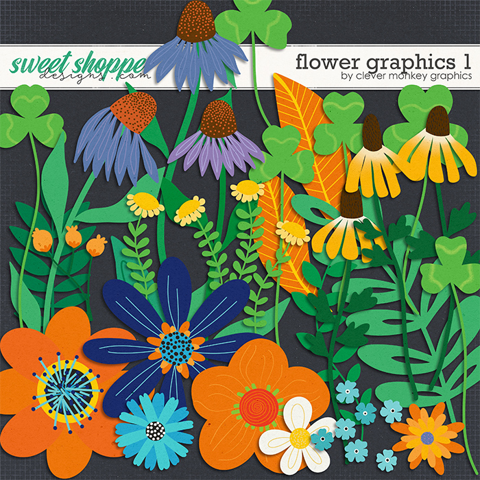 Flower Graphics 1 by Clever Monkey Graphics Flower Graphics 1 by Clever Monkey Graphics