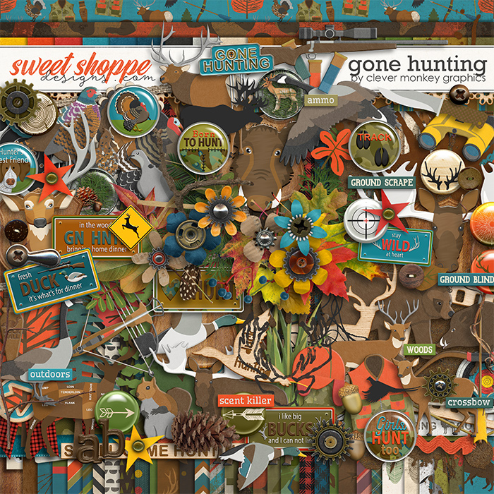 Gone Hunting by Clever Monkey Graphics