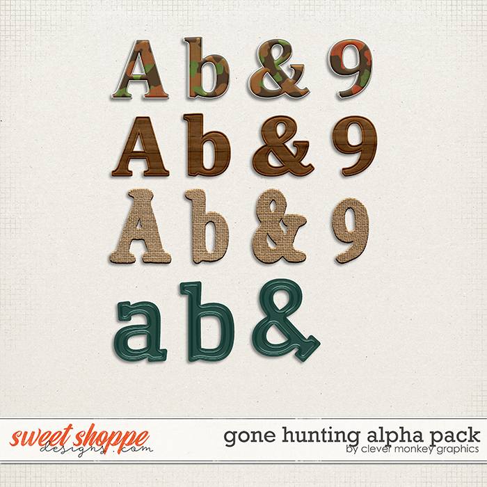 Gone Hunting Alpha Pack by Clever Monkey Graphics Gone Hunting Alpha Pack by Clever Monkey Graphics