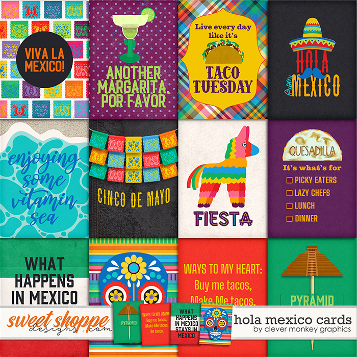 Hola Mexico Cards by Clever Monkey Graphics 