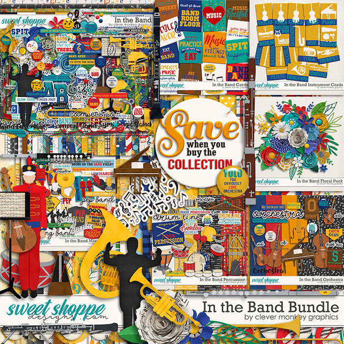 In the Band Bundle by Clever Monkey Graphics