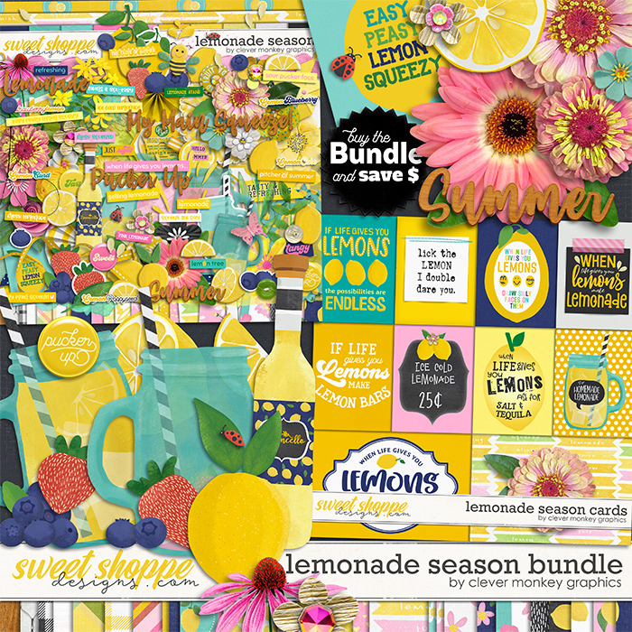 Lemonade Season Bundle by Clever Monkey Graphics