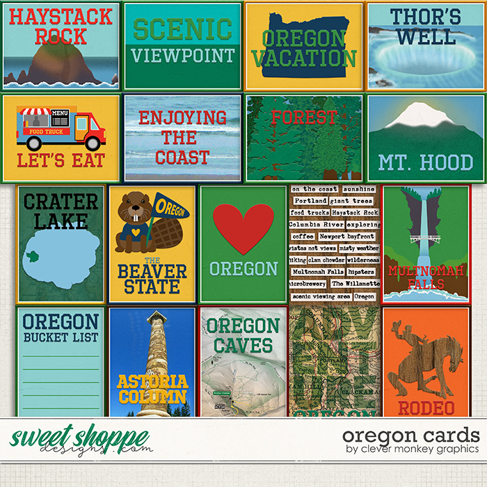 Oregon Cards by Clever Monkey Graphics