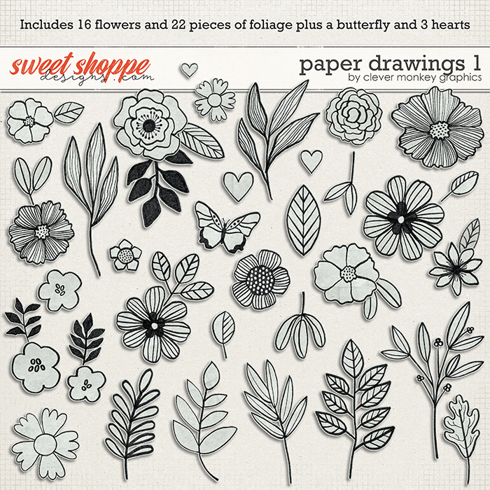 Paper Drawings 1 by Clever Monkey Graphics