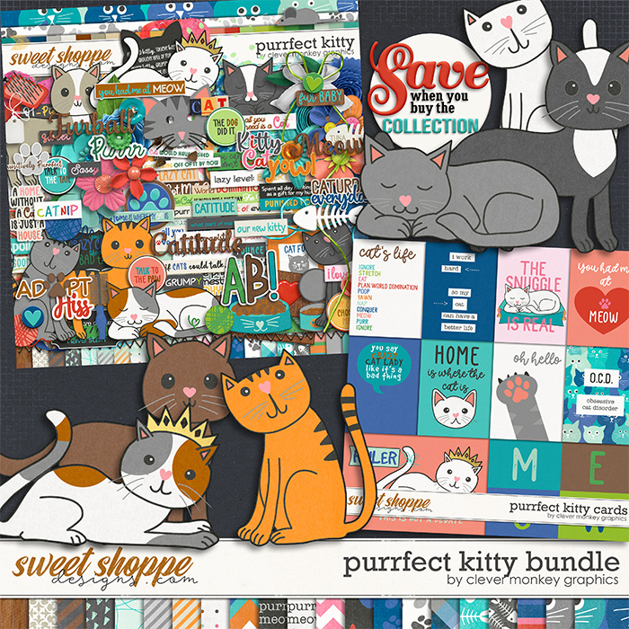 Purrfect Kitty Bundle by Clever Monkey Graphics
