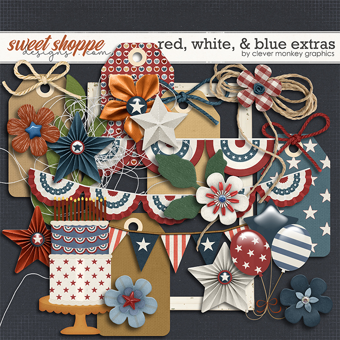 Red, White, & Blue Extras by Clever Monkey Graphics 
