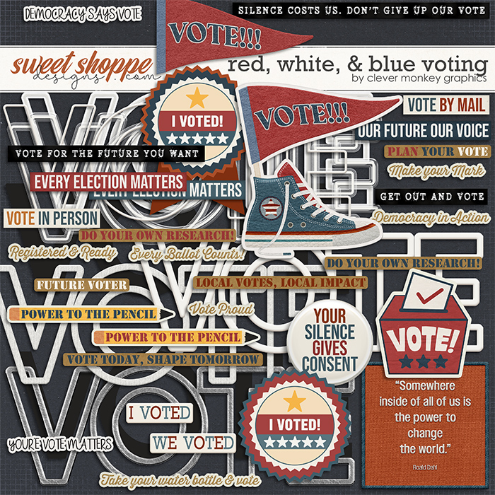 Red, White, & Blue Voting by Clever Monkey Graphics