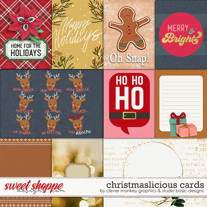 Christmaslicious Cards by Clever Monkey Graphics and Studio Basic Designs