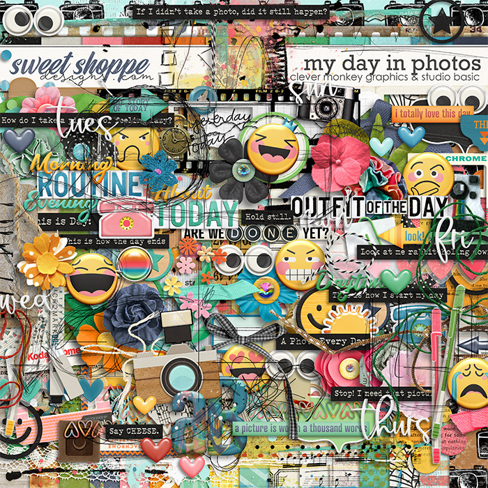 My Day In Photos Kit by by Clever Monkey Graphics and Studio Basic Designs