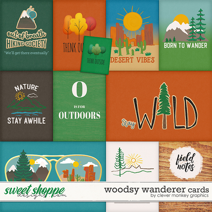 Woodsy Wanderer Cards by Clever Monkey Graphics 