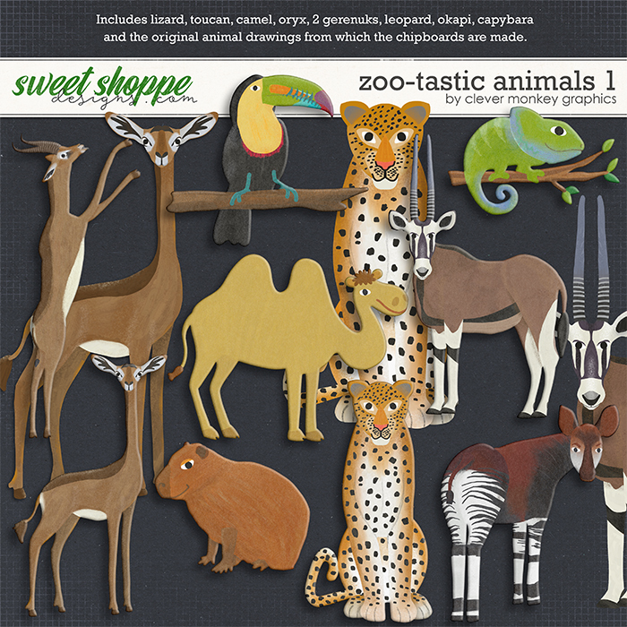 Zoo-tastic Animals 1 by Clever Monkey Graphics Zoo-tastic Animals 1 by Clever Monkey Graphics