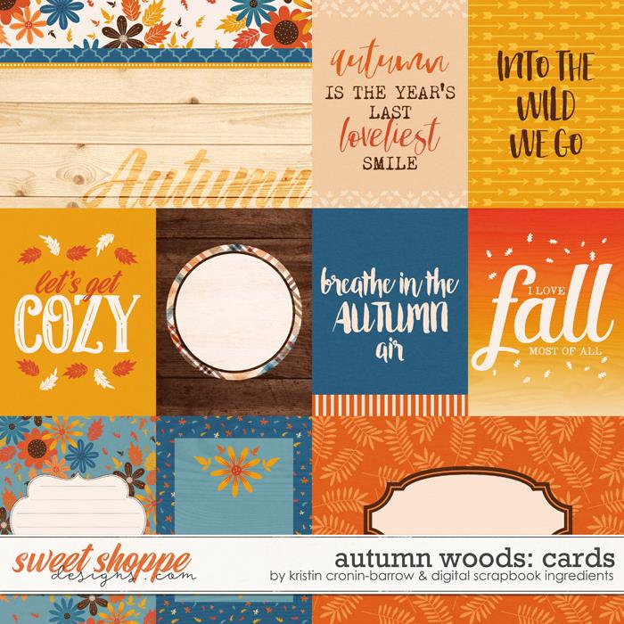 Autumn Woods | Cards by Kristin Cronin-Barrow & Digital Scrapbook Ingredients Autumn Woods | Cards by Kristin Cronin-Barrow & Digital Scrapbook Ingredients