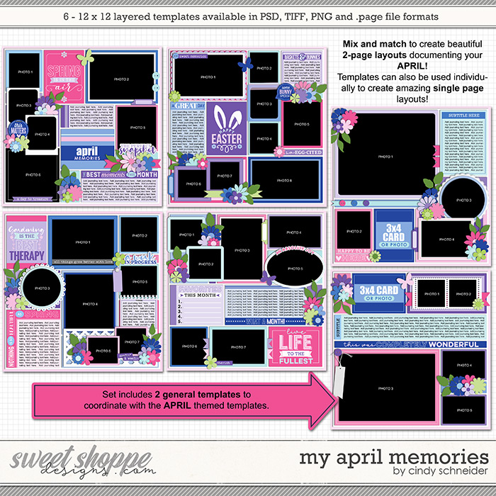 Cindy's Layered Templates - My April Memories by Cindy Schneider