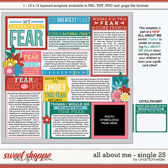 Cindy's Layered Templates - All About Me Single 25 by Cindy Schneider