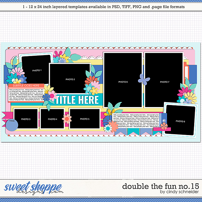 Cindy's Layered Templates - Double the Fun No.15 by Cindy Schneider