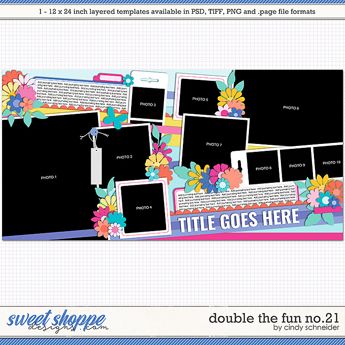 Cindy's Layered Templates - Double the Fun No.21 by Cindy Schneider