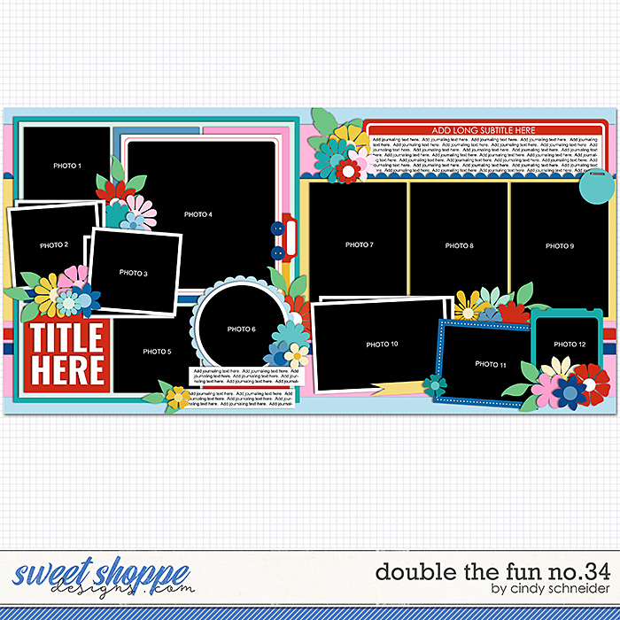 Cindy's Layered Templates - Double the Fun No.34 by Cindy Schneider