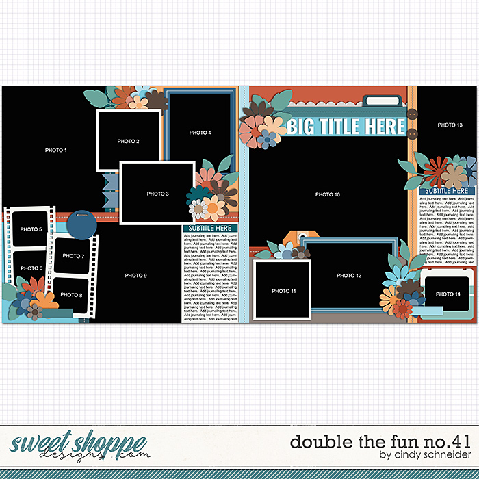 Cindy's Layered Templates - Double the Fun No. 41 by Cindy Schneider