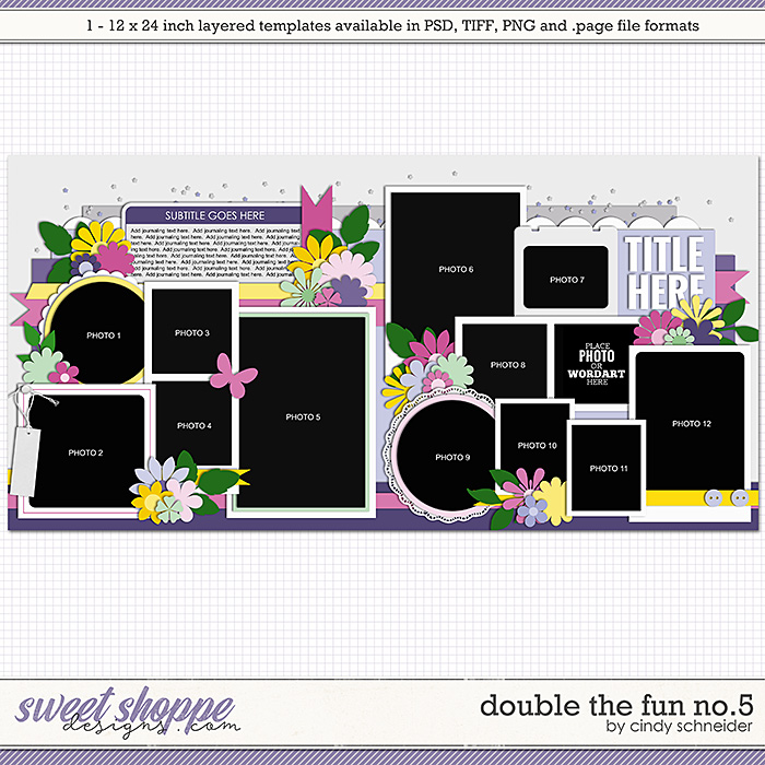 Cindy's Layered Templates - Double the Fun No. 5 by Cindy Schneider
