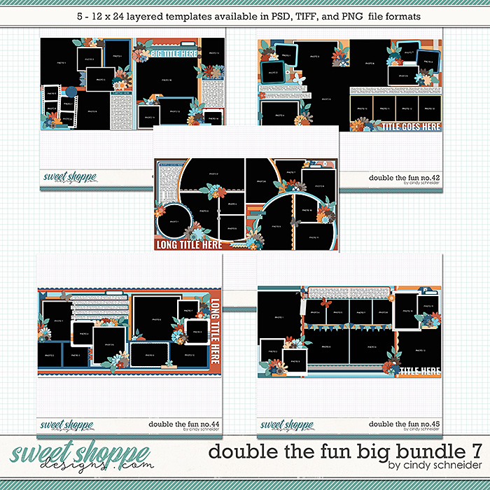 Cindy's Layered Templates - Double the Fun Big Bundle 7 by Cindy Schneider