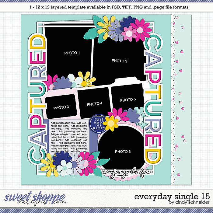 Cindy's Layered Templates - Everyday Single 15 by Cindy Schneider