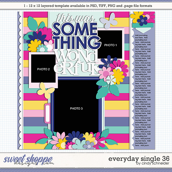 Cindy's Layered Templates - Everyday Single 36 by Cindy Schneider