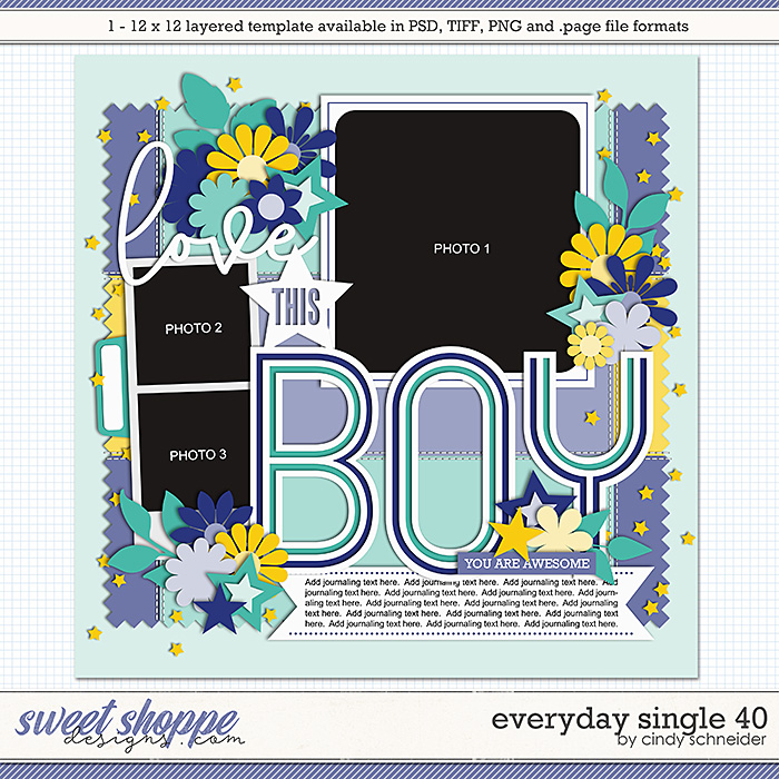 Cindy's Layered Templates - Everyday Single 40 by Cindy Schneider