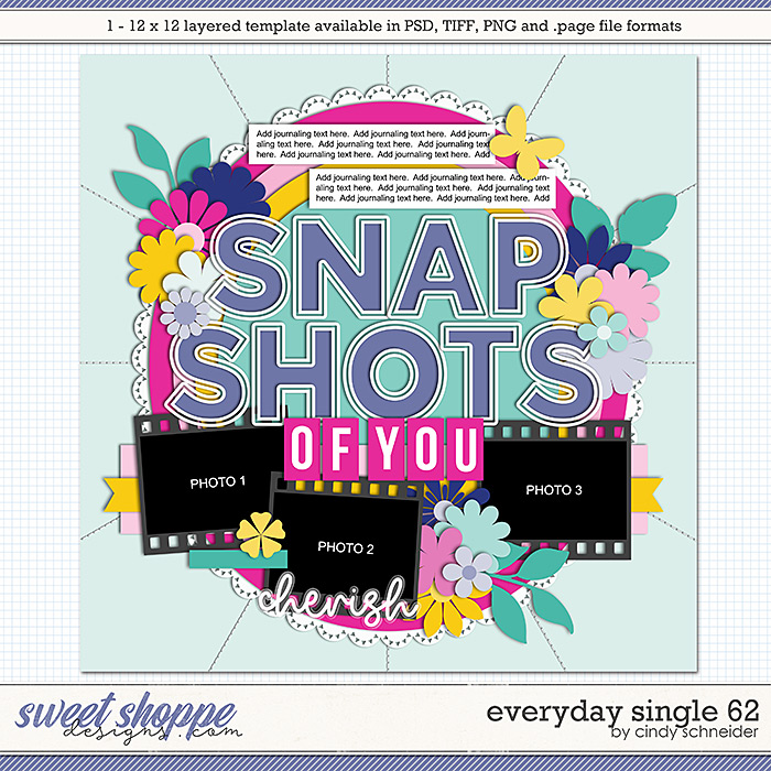 Cindy's Layered Templates - Everyday Single 62 by Cindy Schneider