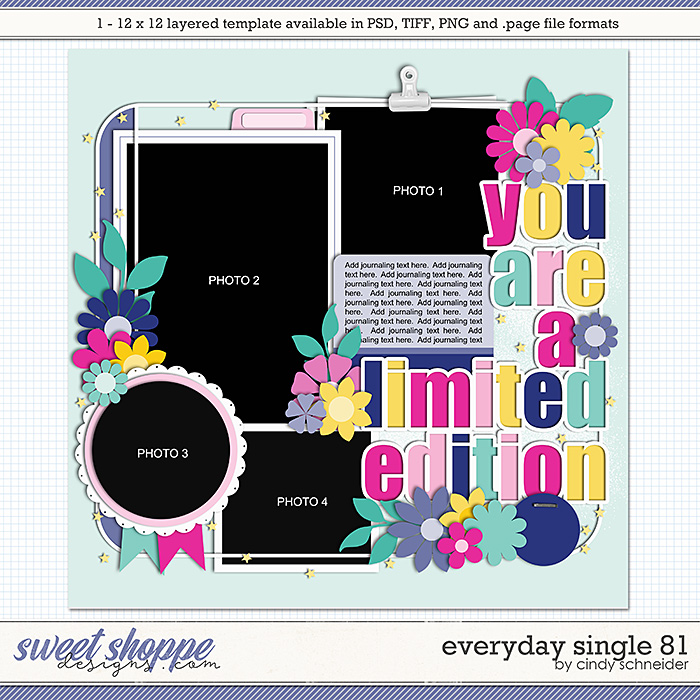 Cindy's Layered Templates - Everyday Single 81 by Cindy Schneider