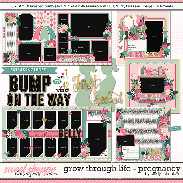 Cindy's Layered Templates - Grow Through Life: Pregnancy by Cindy Schneider