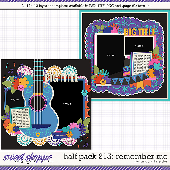 Cindy's Layered Templates - Half Pack 215: Remember Me by Cindy Schneider