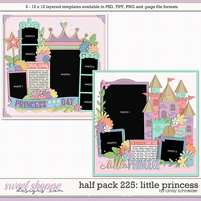 Cindy's Layered Templates - Half Pack 225: Little Princess by Cindy Schneider